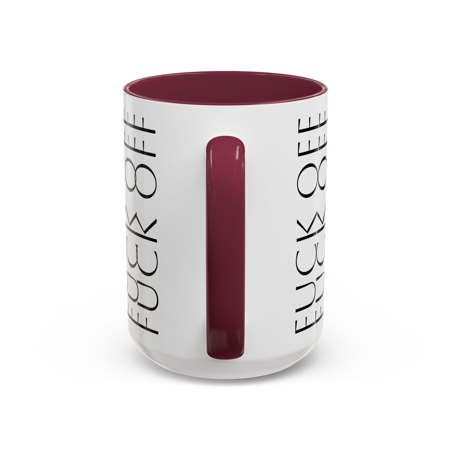 Modern Geometric Colorful Mug with Hidden F--- Off Message, Unique Coffee Cup for Daily Use, Gift for Coworker, Snarky Tea Mug, Funny