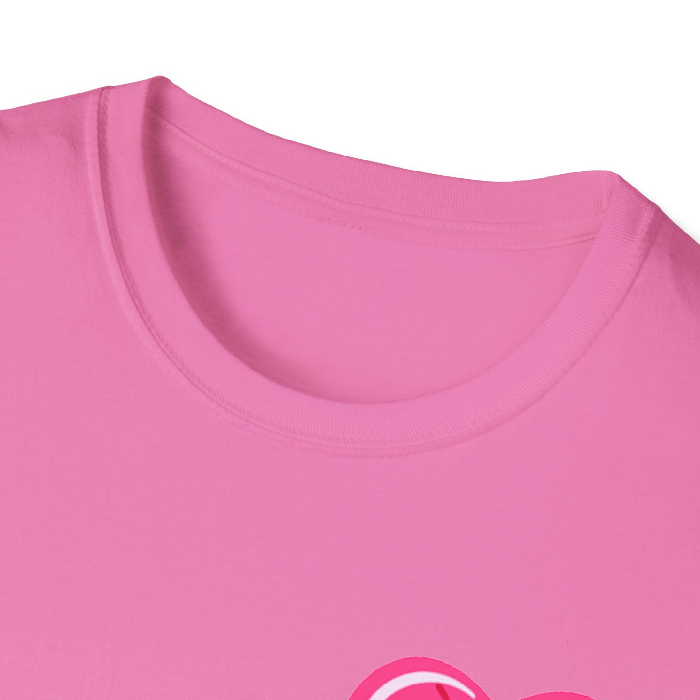 Donut Know Who Cute Lover T-Shirt - Soft Pink Heart Design, Perfect Gift for Friends, Fashion Tee, Valentines Day Gift, Trendy Casual Wear