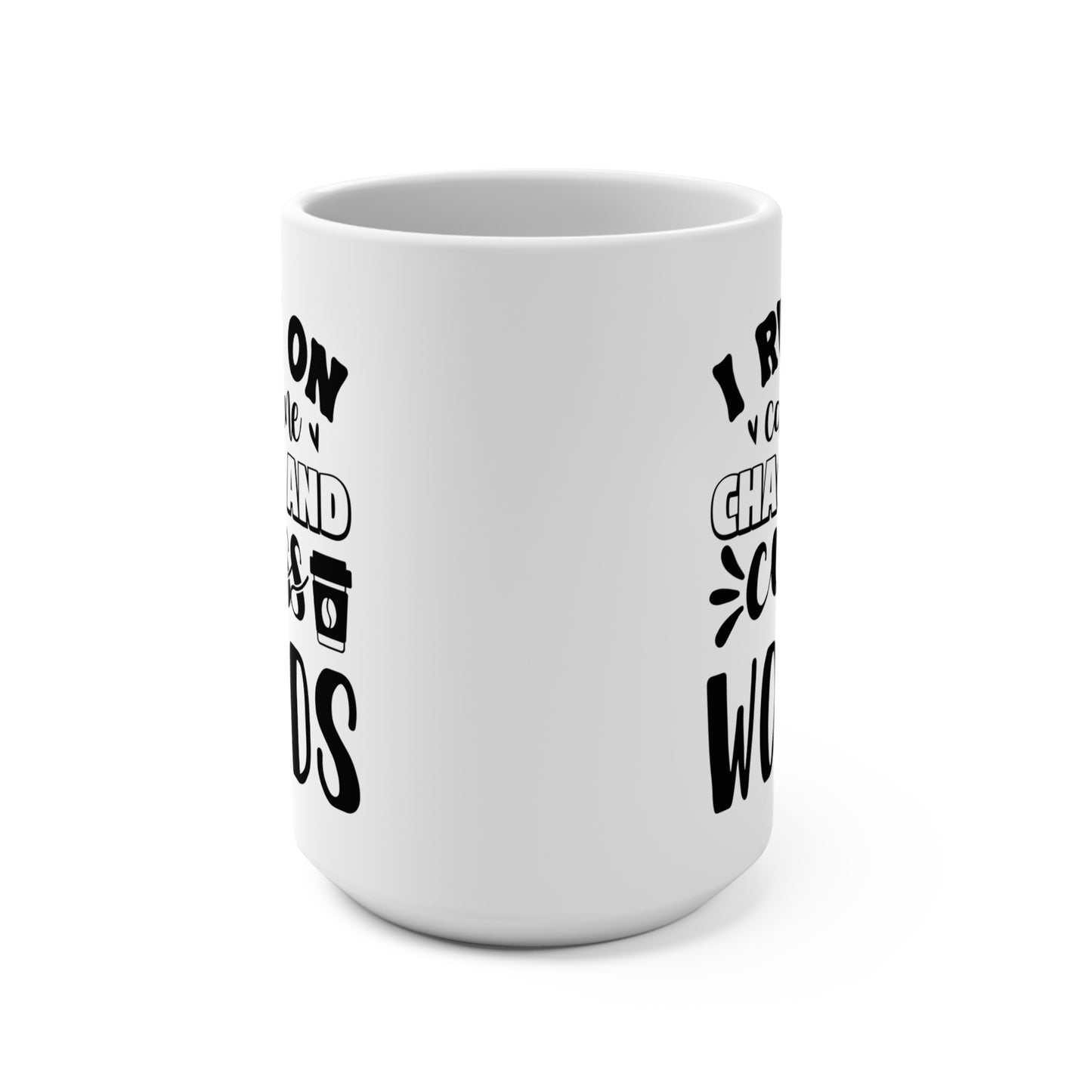 Caffeine & Cuss Words Mug | Funny Coffee Cup for Writers, Gift for Coffee Lovers, Humor Mug for Office, Ideal for Birthdays