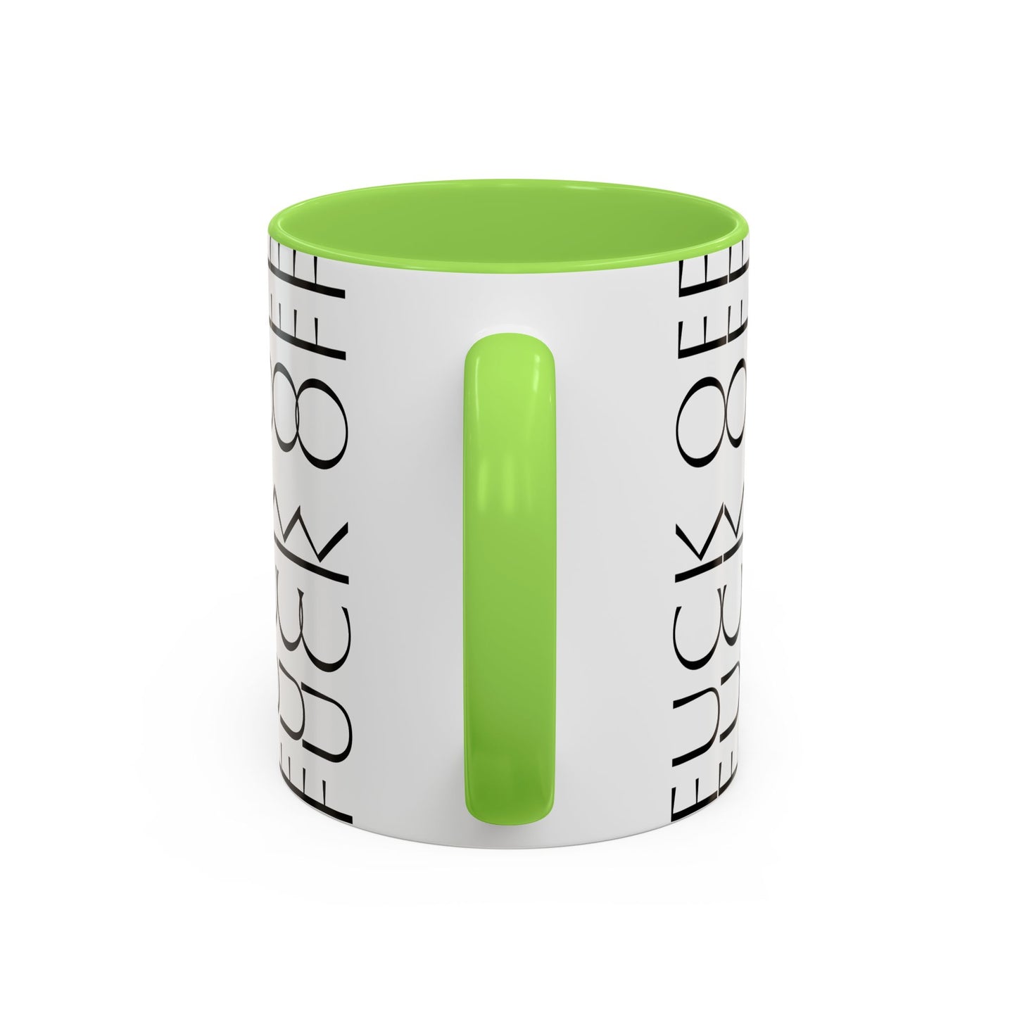 Modern Geometric Colorful Mug with Hidden F--- Off Message, Unique Coffee Cup for Daily Use, Gift for Coworker, Snarky Tea Mug, Funny