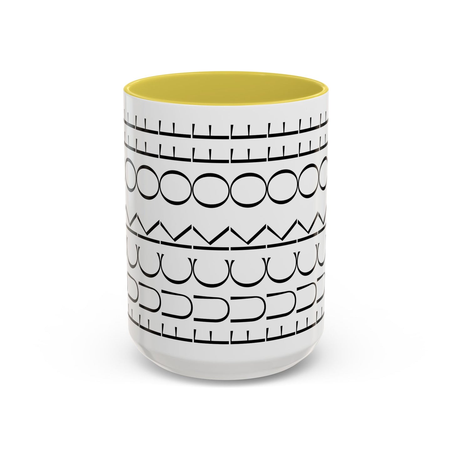Modern Geometric Colorful Mug with Hidden F--- Off Message, Unique Coffee Cup for Daily Use, Gift for Coworker, Snarky Tea Mug, Funny