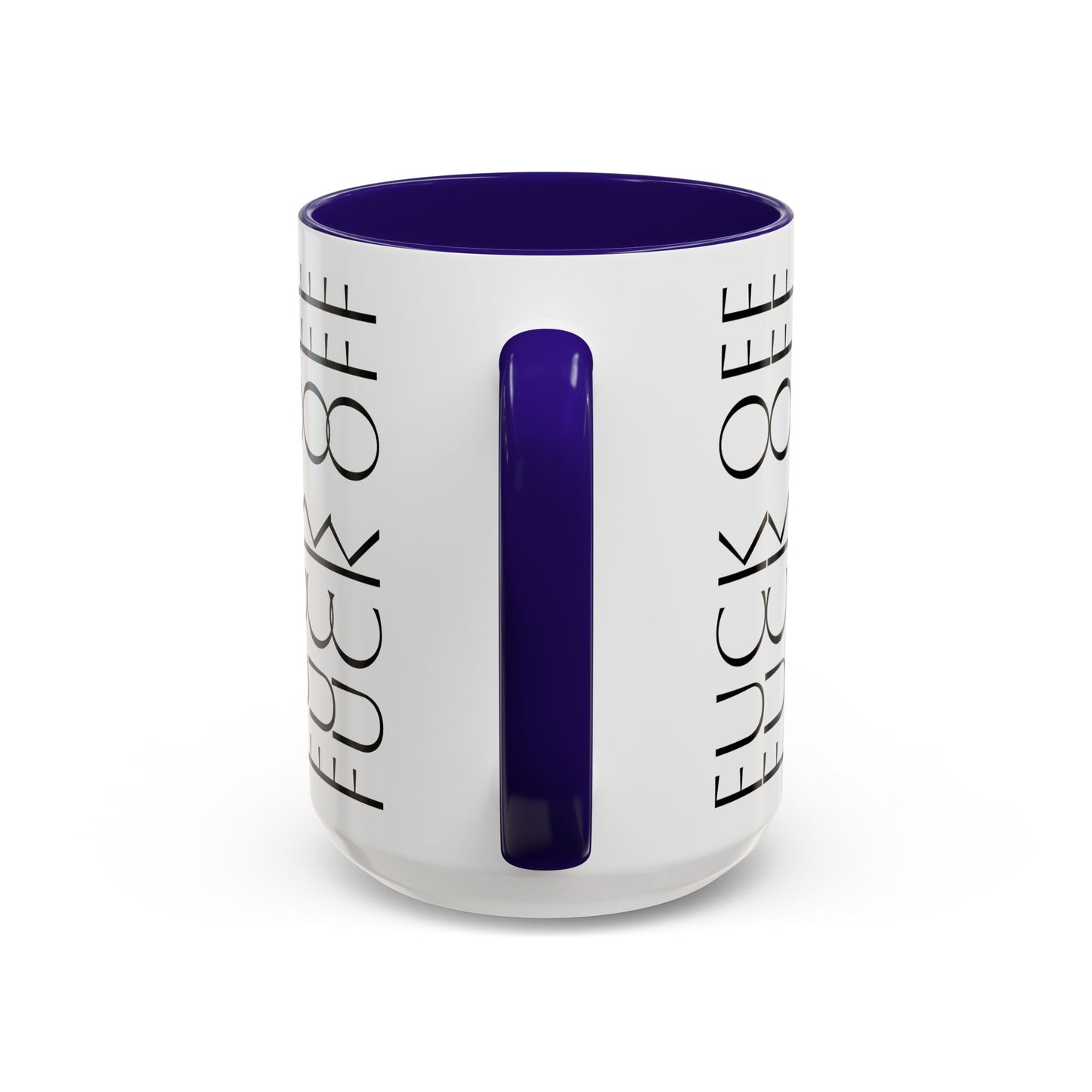 Modern Geometric Colorful Mug with Hidden F--- Off Message, Unique Coffee Cup for Daily Use, Gift for Coworker, Snarky Tea Mug, Funny