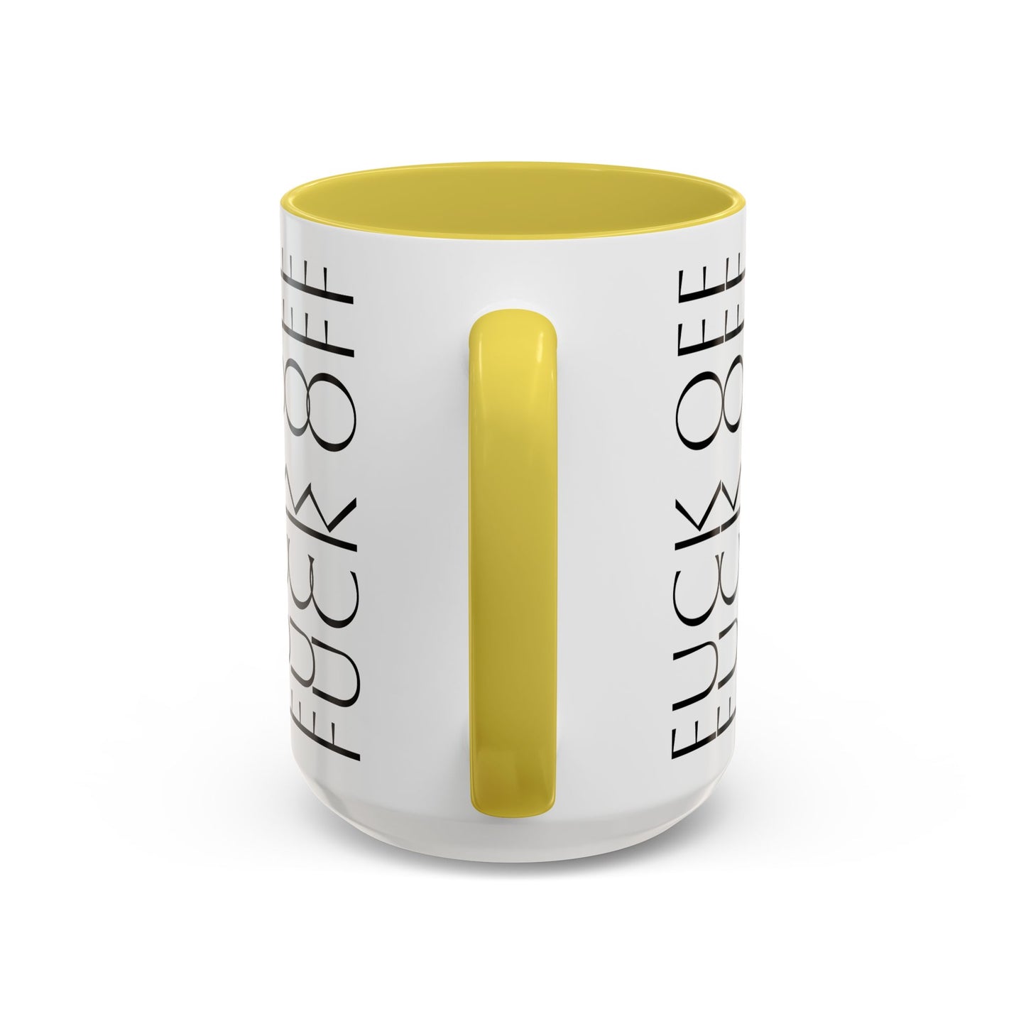 Modern Geometric Colorful Mug with Hidden F--- Off Message, Unique Coffee Cup for Daily Use, Gift for Coworker, Snarky Tea Mug, Funny
