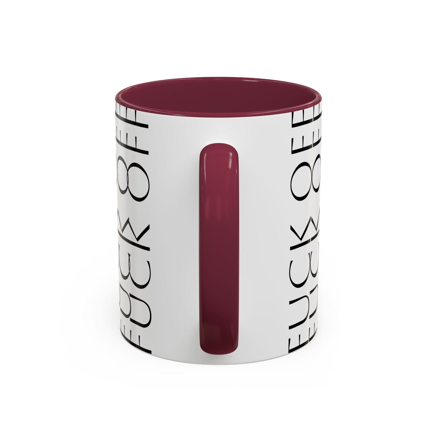 Modern Geometric Colorful Mug with Hidden F--- Off Message, Unique Coffee Cup for Daily Use, Gift for Coworker, Snarky Tea Mug, Funny