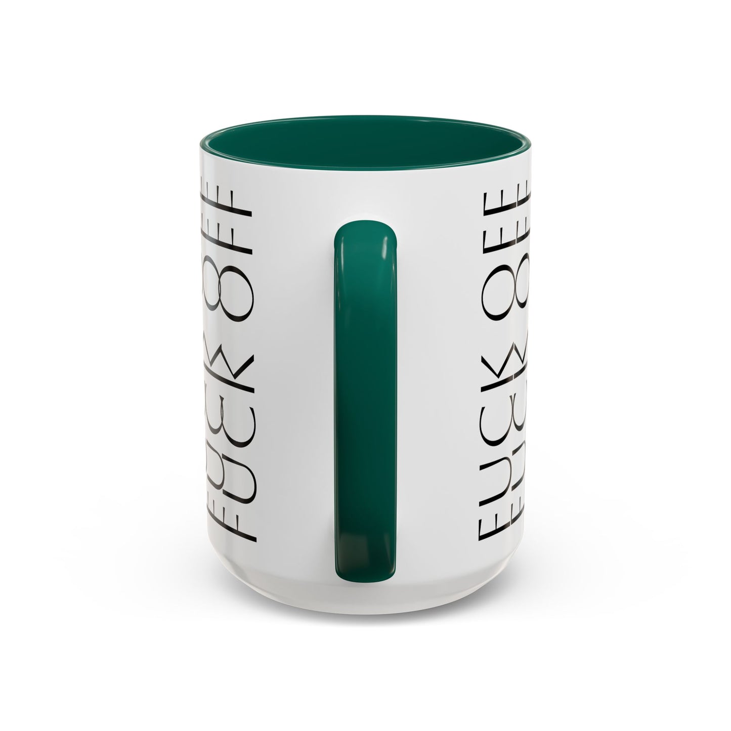 Modern Geometric Colorful Mug with Hidden F--- Off Message, Unique Coffee Cup for Daily Use, Gift for Coworker, Snarky Tea Mug, Funny
