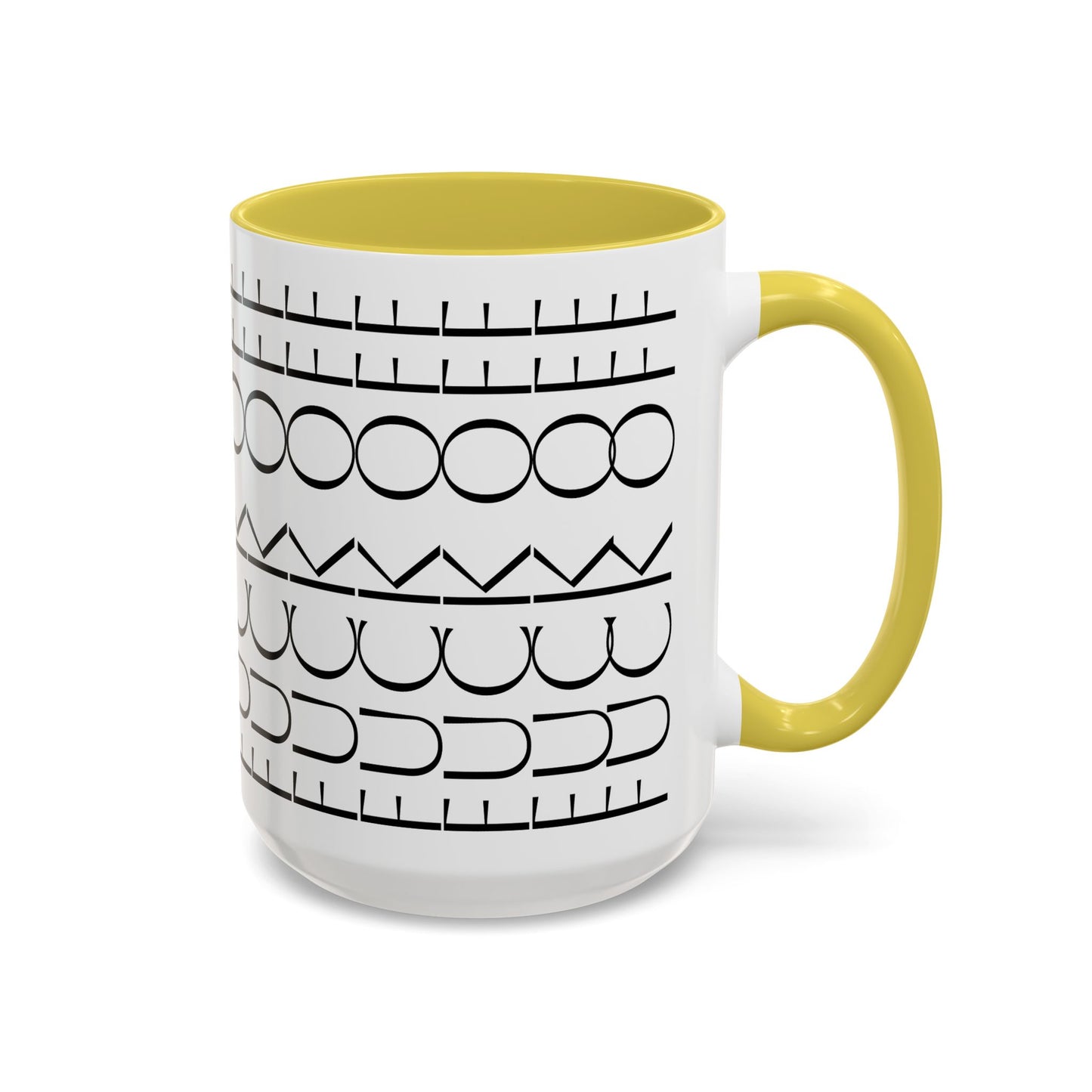 Modern Geometric Colorful Mug with Hidden F--- Off Message, Unique Coffee Cup for Daily Use, Gift for Coworker, Snarky Tea Mug, Funny