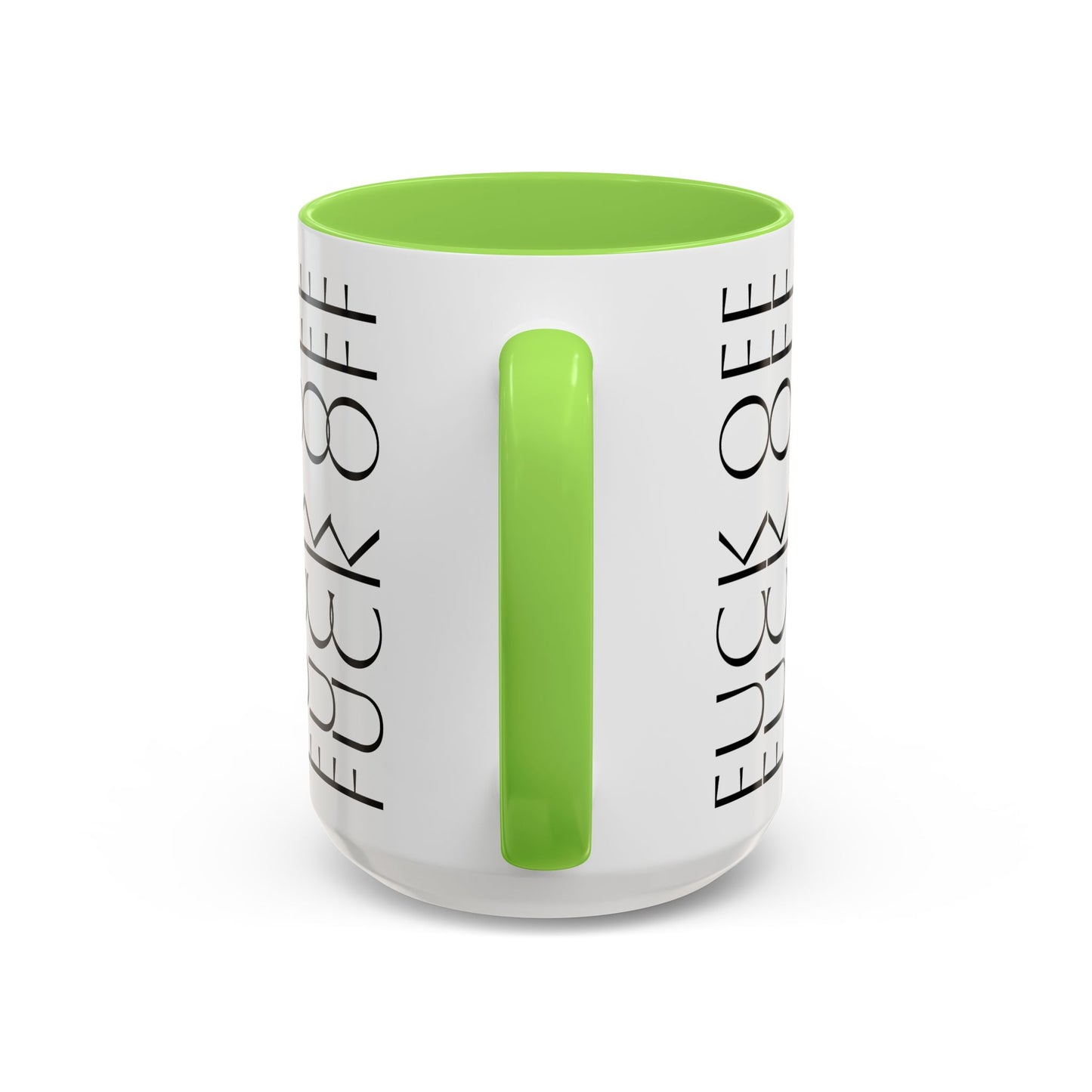 Modern Geometric Colorful Mug with Hidden F--- Off Message, Unique Coffee Cup for Daily Use, Gift for Coworker, Snarky Tea Mug, Funny
