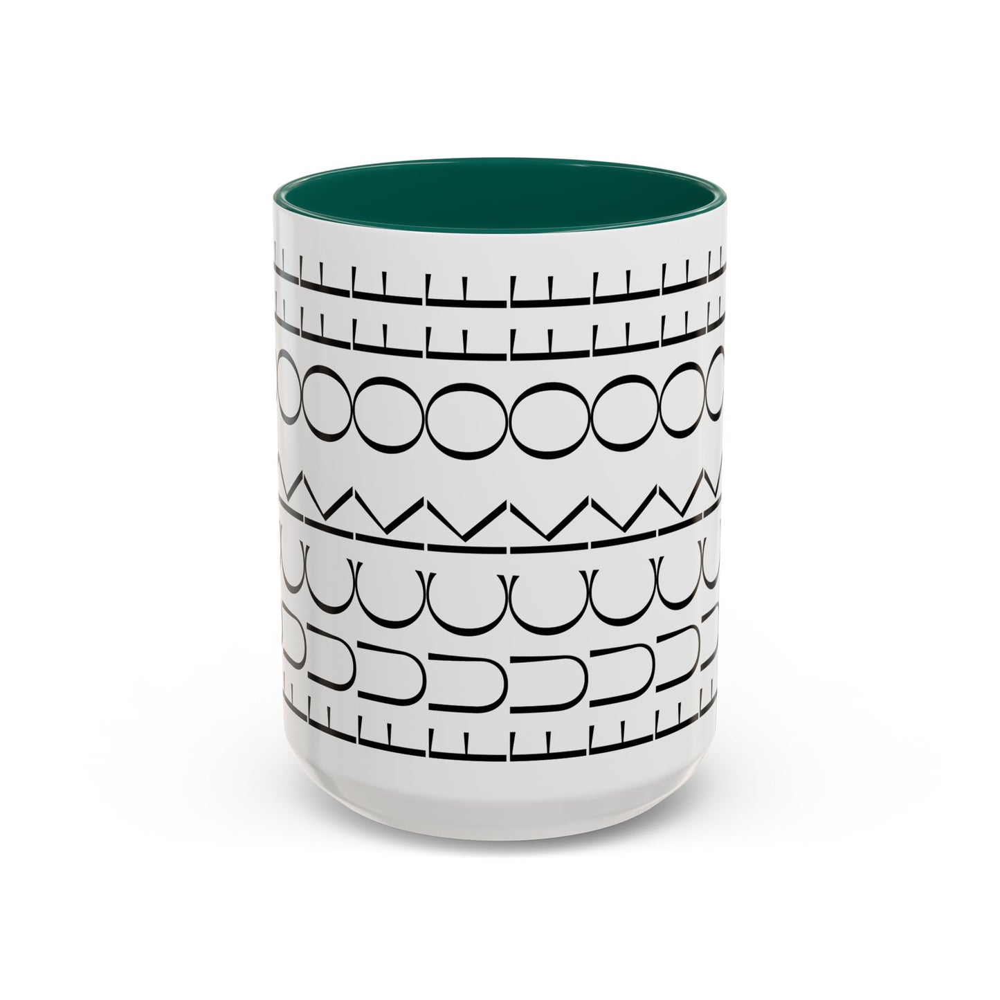 Modern Geometric Colorful Mug with Hidden F--- Off Message, Unique Coffee Cup for Daily Use, Gift for Coworker, Snarky Tea Mug, Funny