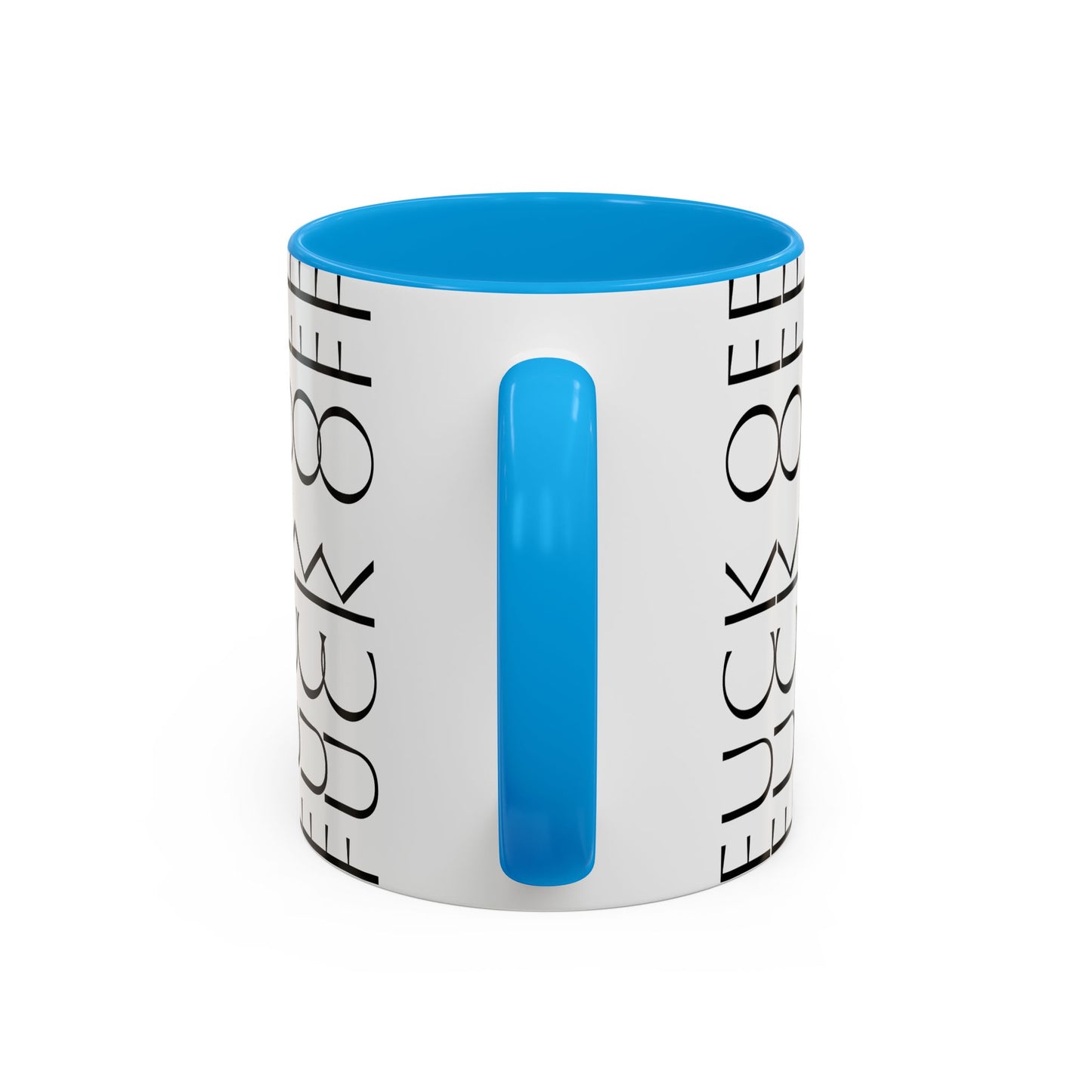 Modern Geometric Colorful Mug with Hidden F--- Off Message, Unique Coffee Cup for Daily Use, Gift for Coworker, Snarky Tea Mug, Funny