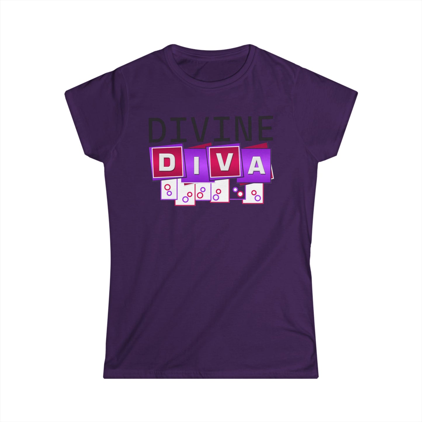 DIVA Women's Softstyle Tee - Perfect for Celebrations, Gifts, Everyday Wear, Birthdays, and Fashion Lovers!
