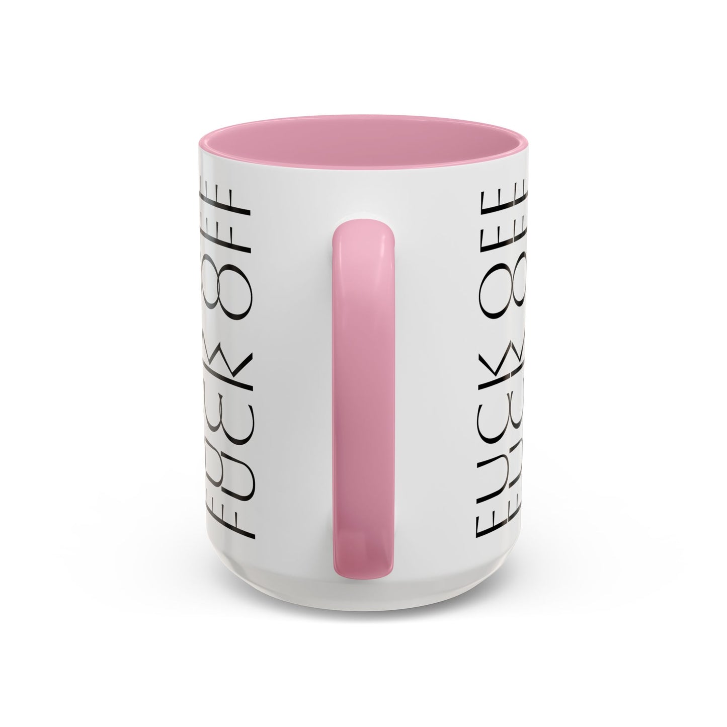 Modern Geometric Colorful Mug with Hidden F--- Off Message, Unique Coffee Cup for Daily Use, Gift for Coworker, Snarky Tea Mug, Funny