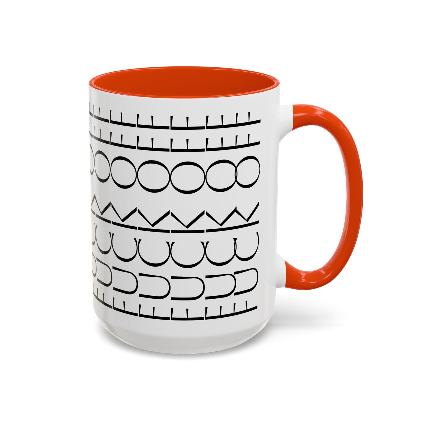 Modern Geometric Colorful Mug with Hidden F--- Off Message, Unique Coffee Cup for Daily Use, Gift for Coworker, Snarky Tea Mug, Funny
