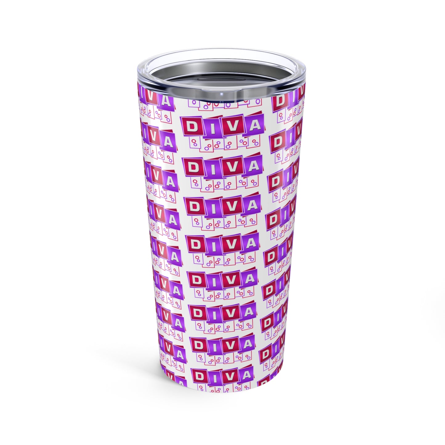 Diva Tumbler 20oz | Stylish Travel Mug, Perfect Gift for Her, Birthday, Bachelorette Party, Everyday Use, Sassy Drinkware