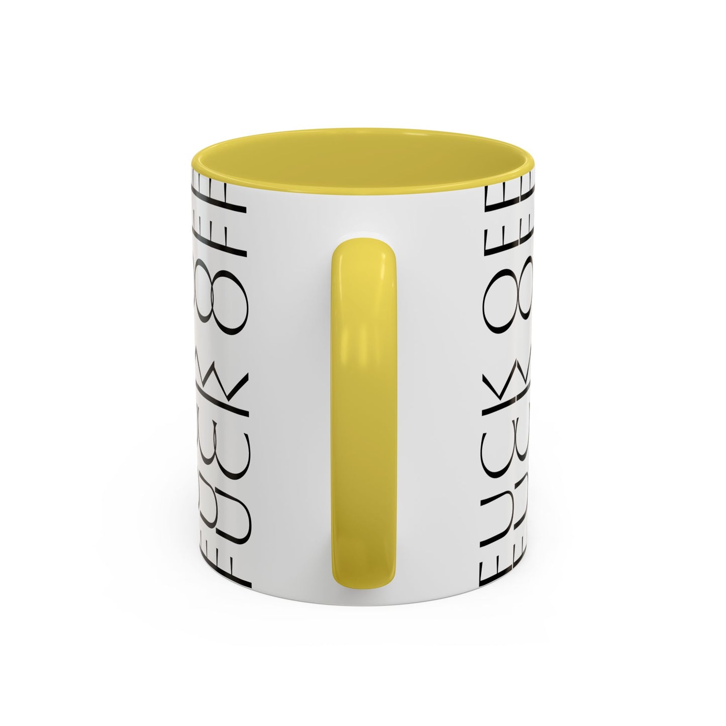 Modern Geometric Colorful Mug with Hidden F--- Off Message, Unique Coffee Cup for Daily Use, Gift for Coworker, Snarky Tea Mug, Funny