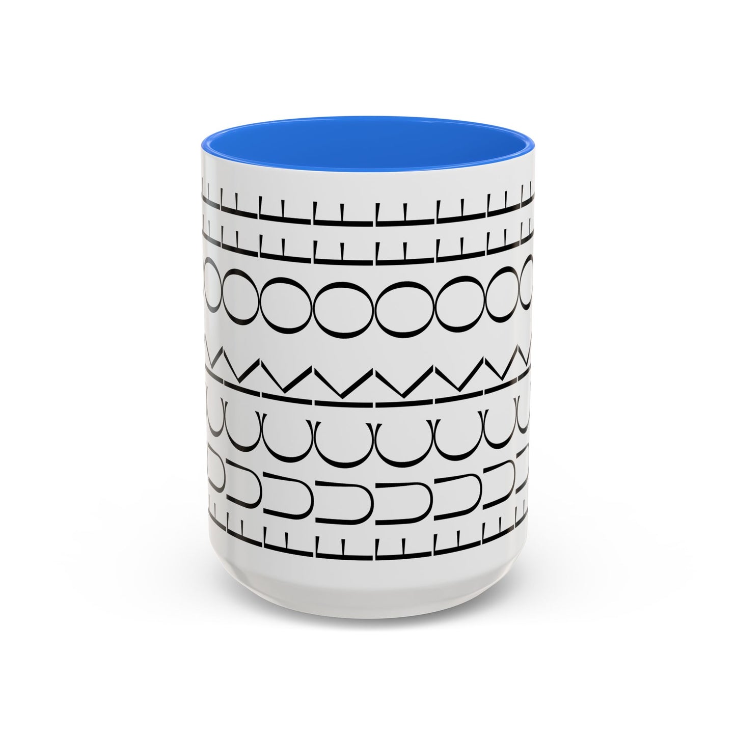 Modern Geometric Colorful Mug with Hidden F--- Off Message, Unique Coffee Cup for Daily Use, Gift for Coworker, Snarky Tea Mug, Funny