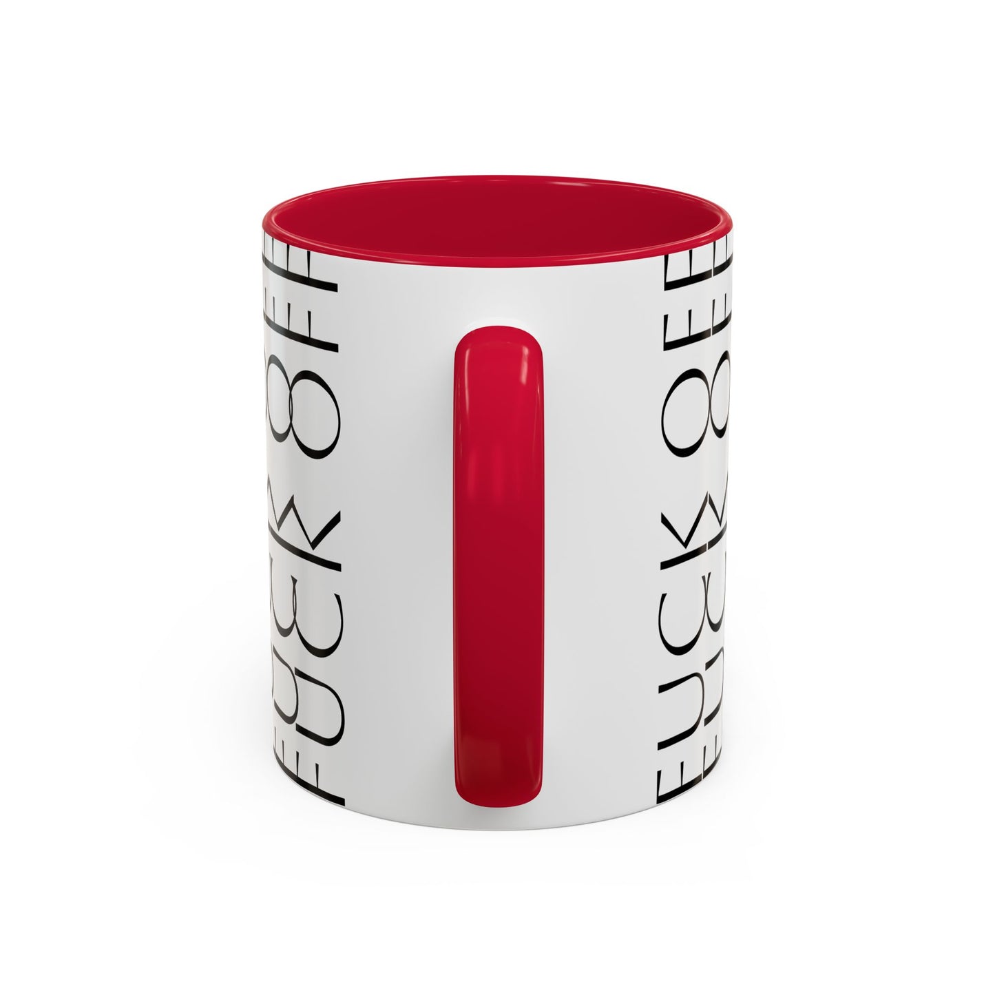 Modern Geometric Colorful Mug with Hidden F--- Off Message, Unique Coffee Cup for Daily Use, Gift for Coworker, Snarky Tea Mug, Funny