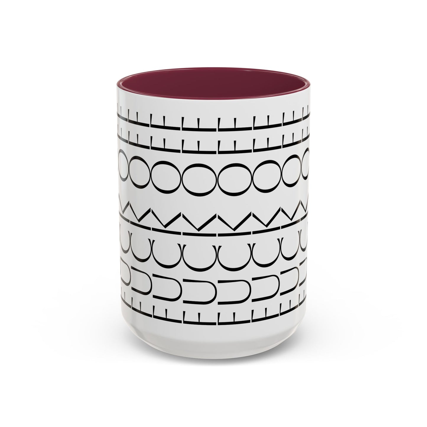Modern Geometric Colorful Mug with Hidden F--- Off Message, Unique Coffee Cup for Daily Use, Gift for Coworker, Snarky Tea Mug, Funny