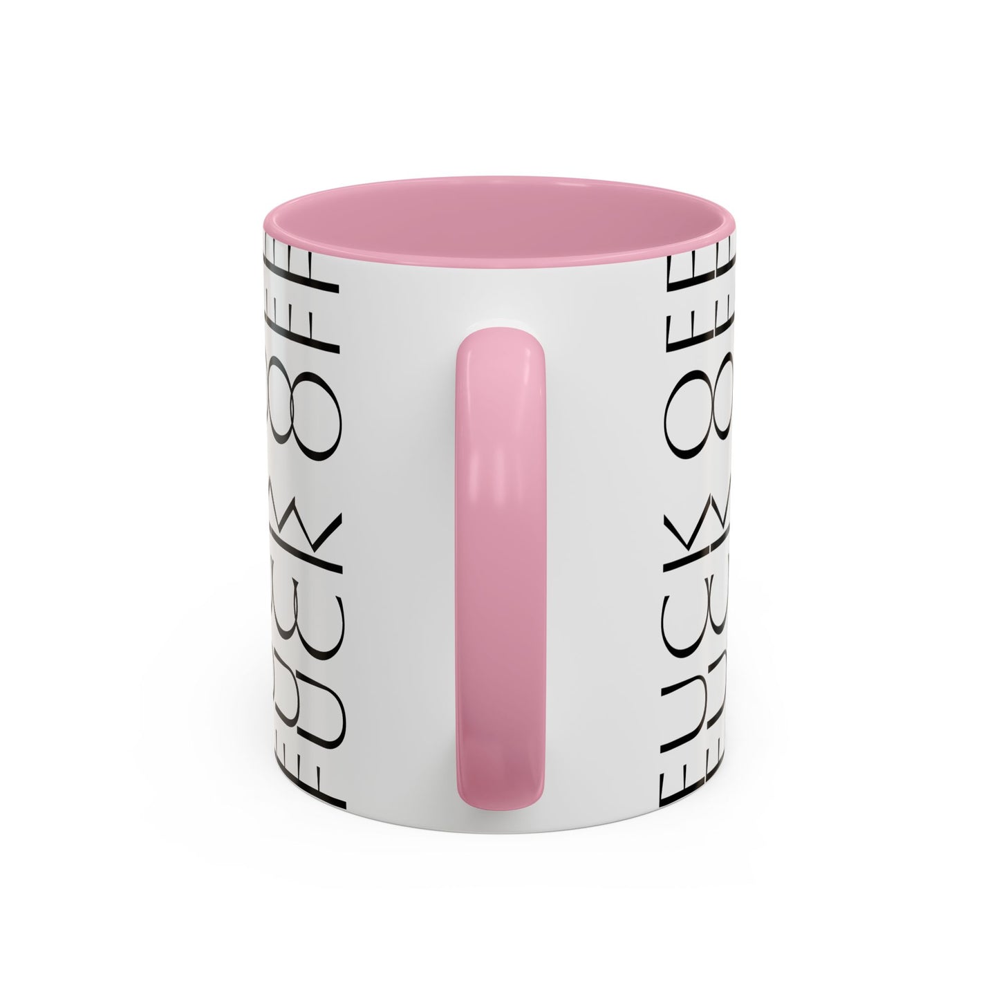 Modern Geometric Colorful Mug with Hidden F--- Off Message, Unique Coffee Cup for Daily Use, Gift for Coworker, Snarky Tea Mug, Funny