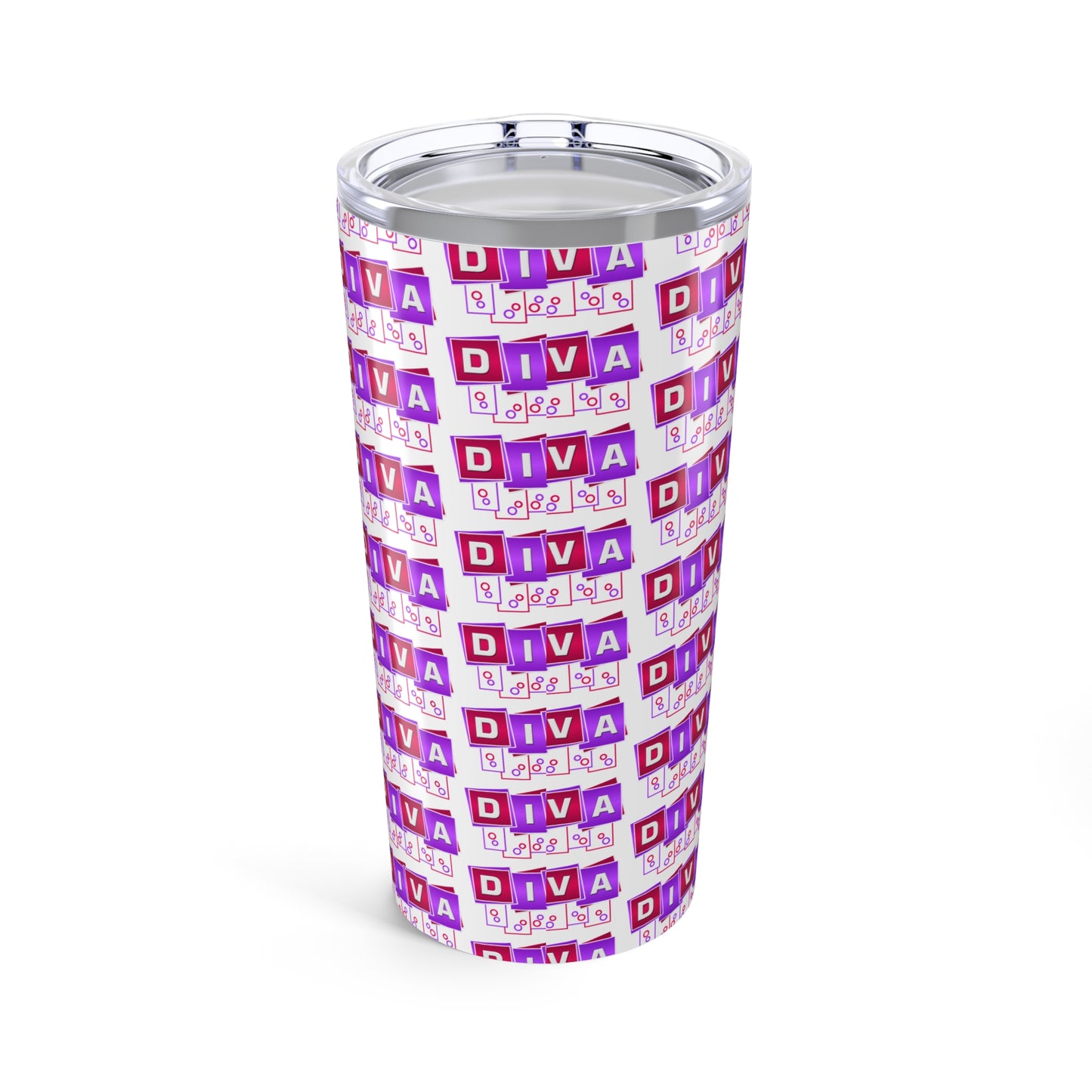 Diva Tumbler 20oz | Stylish Travel Mug, Perfect Gift for Her, Birthday, Bachelorette Party, Everyday Use, Sassy Drinkware