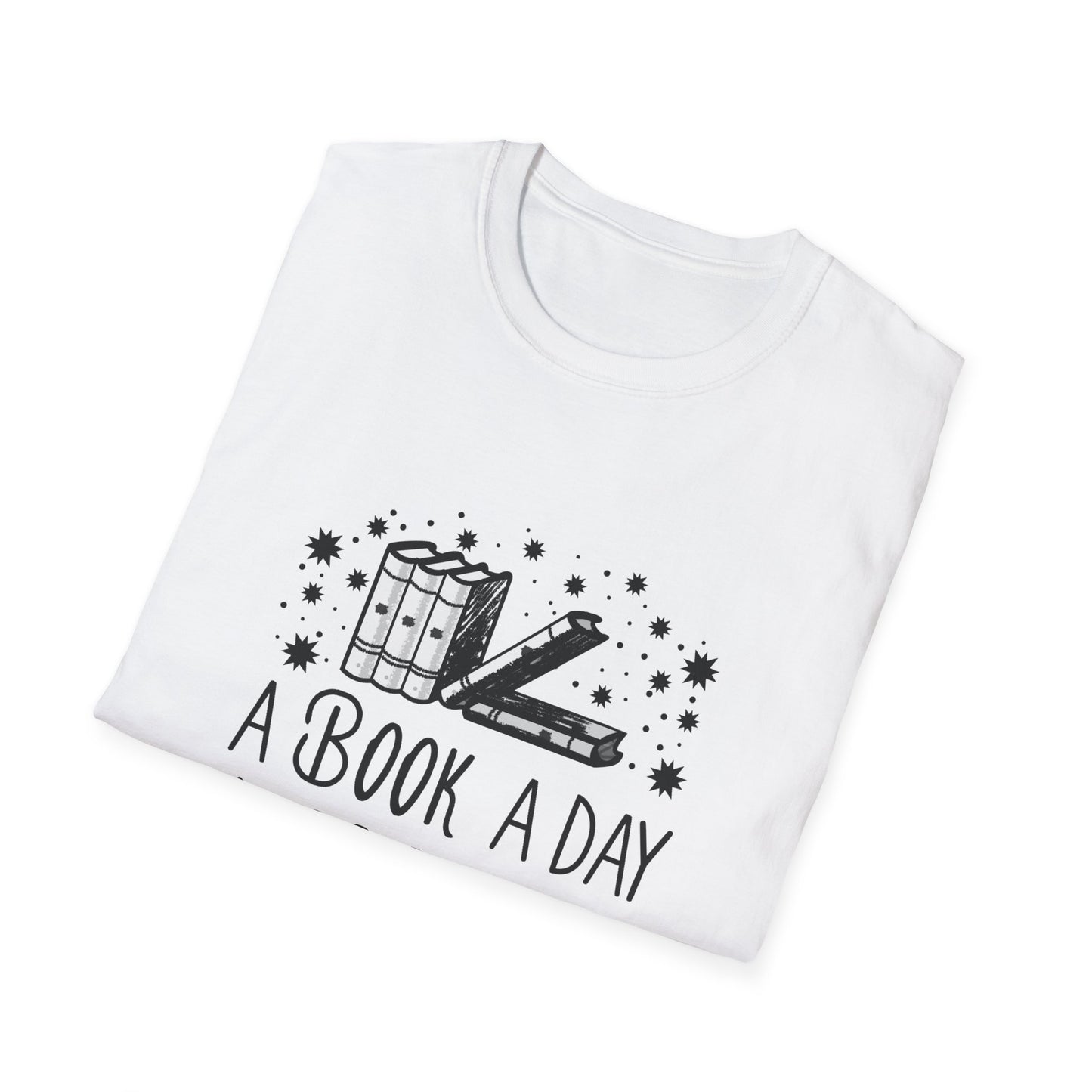 A Book A Day Keeps Reality Away, Literary Lover's Unisex T-Shirt, Bookish Gift, Reading Tee, Bookworm Gift, Cozy Literature Shirt