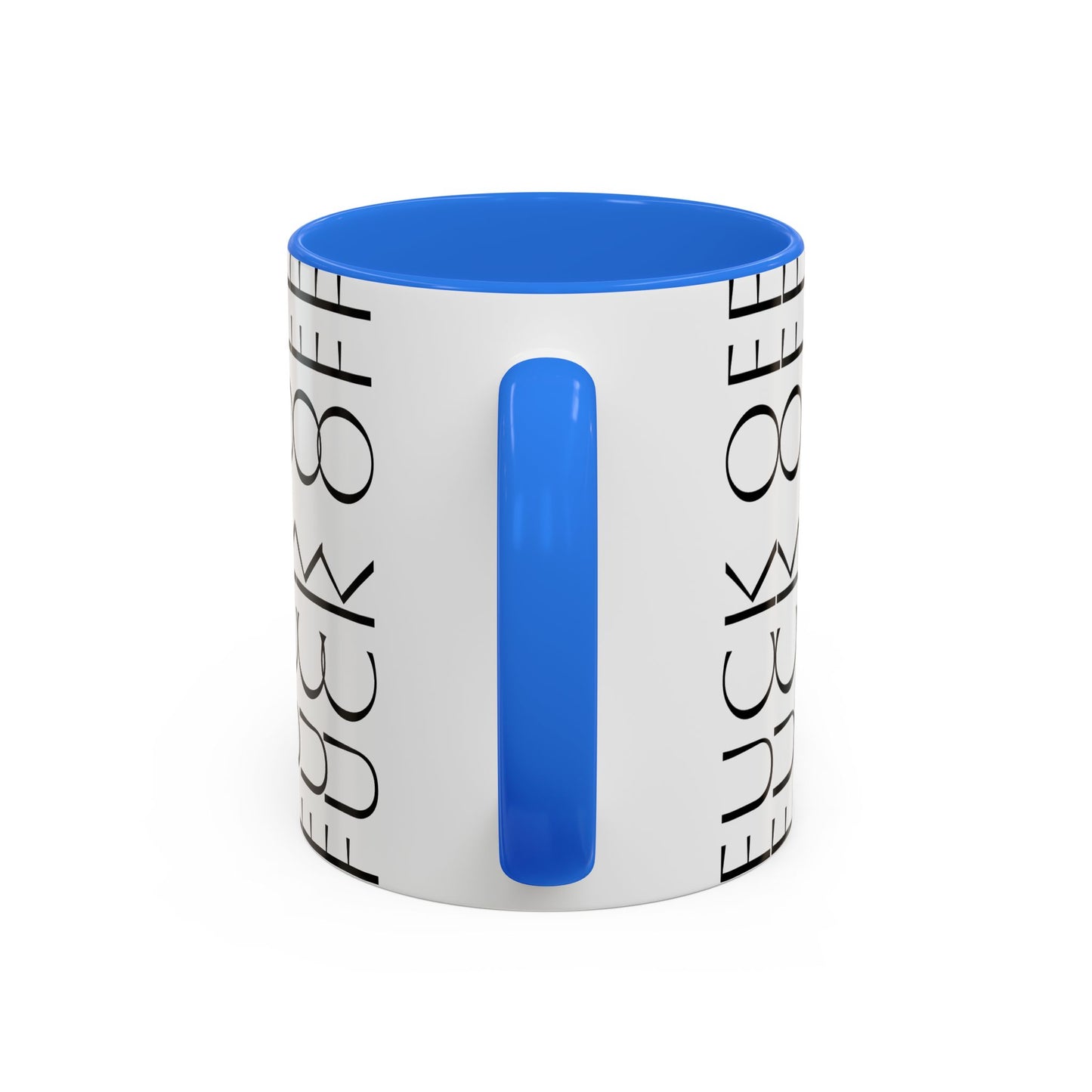 Modern Geometric Colorful Mug with Hidden F--- Off Message, Unique Coffee Cup for Daily Use, Gift for Coworker, Snarky Tea Mug, Funny