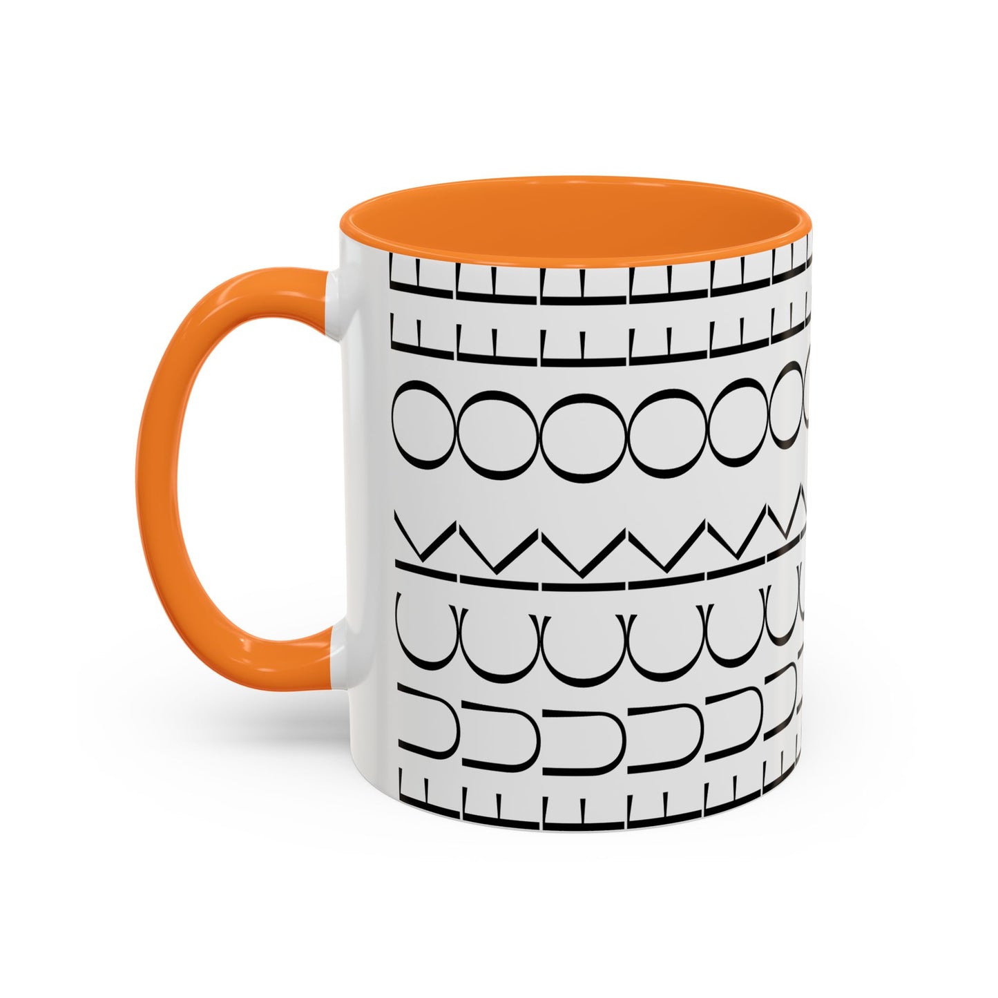 Modern Geometric Colorful Mug with Hidden F--- Off Message, Unique Coffee Cup for Daily Use, Gift for Coworker, Snarky Tea Mug, Funny