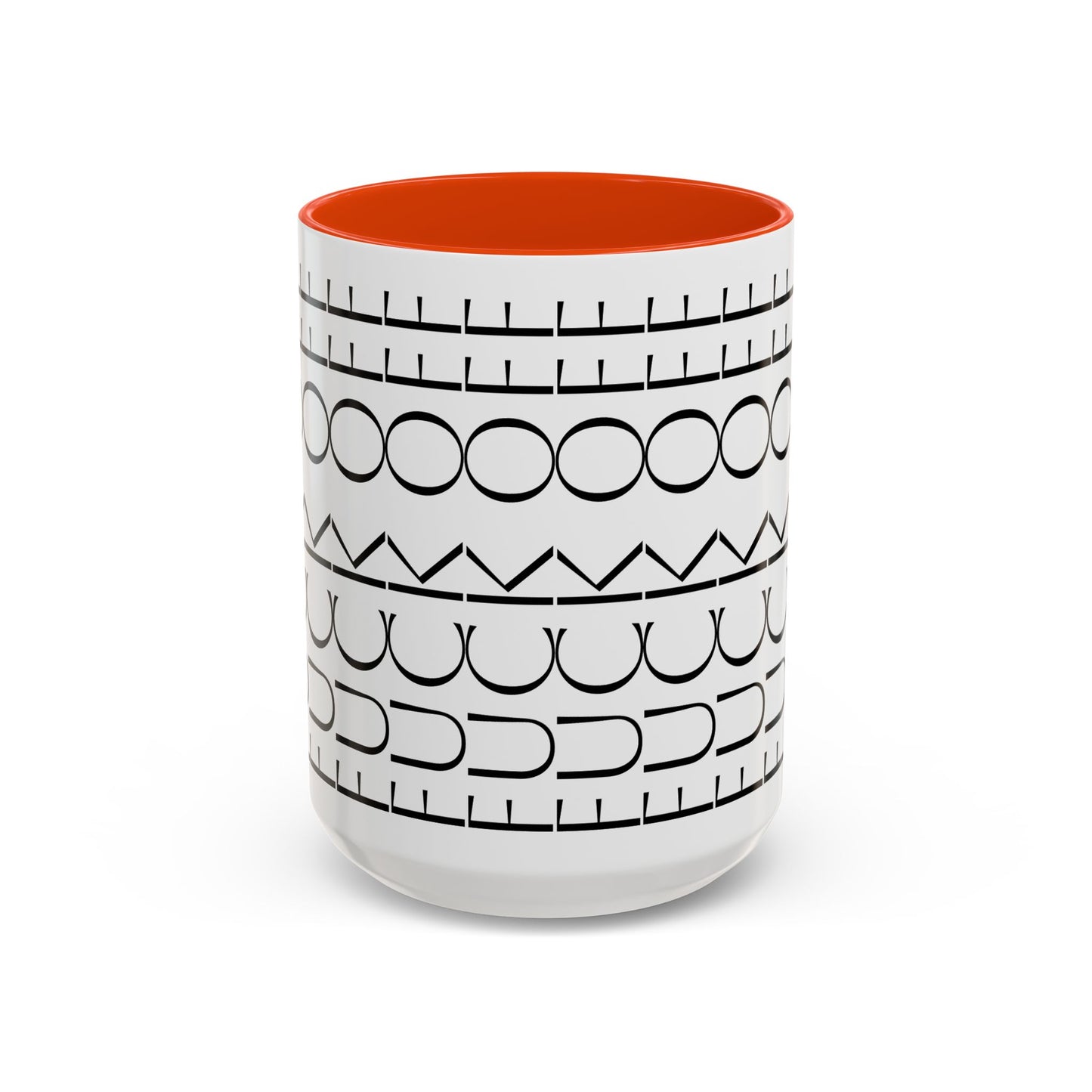 Modern Geometric Colorful Mug with Hidden F--- Off Message, Unique Coffee Cup for Daily Use, Gift for Coworker, Snarky Tea Mug, Funny