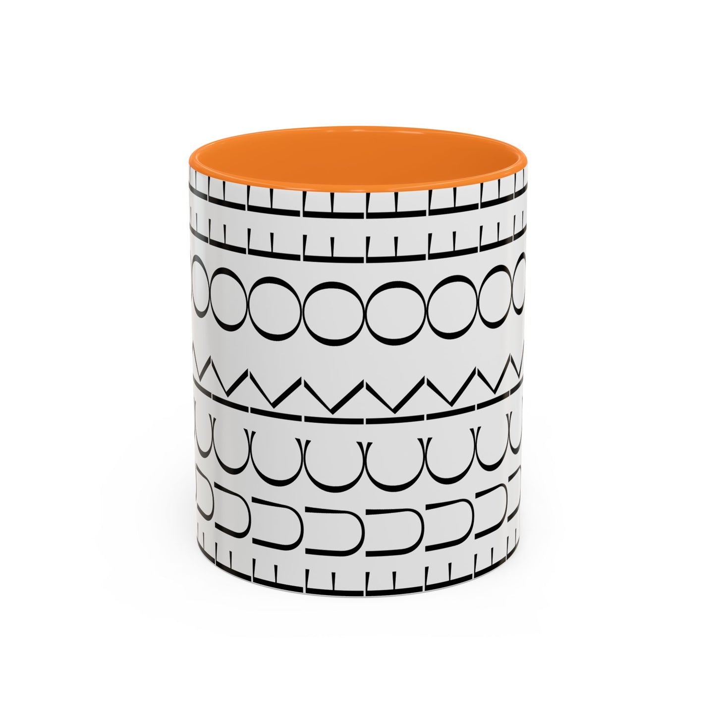 Modern Geometric Colorful Mug with Hidden F--- Off Message, Unique Coffee Cup for Daily Use, Gift for Coworker, Snarky Tea Mug, Funny