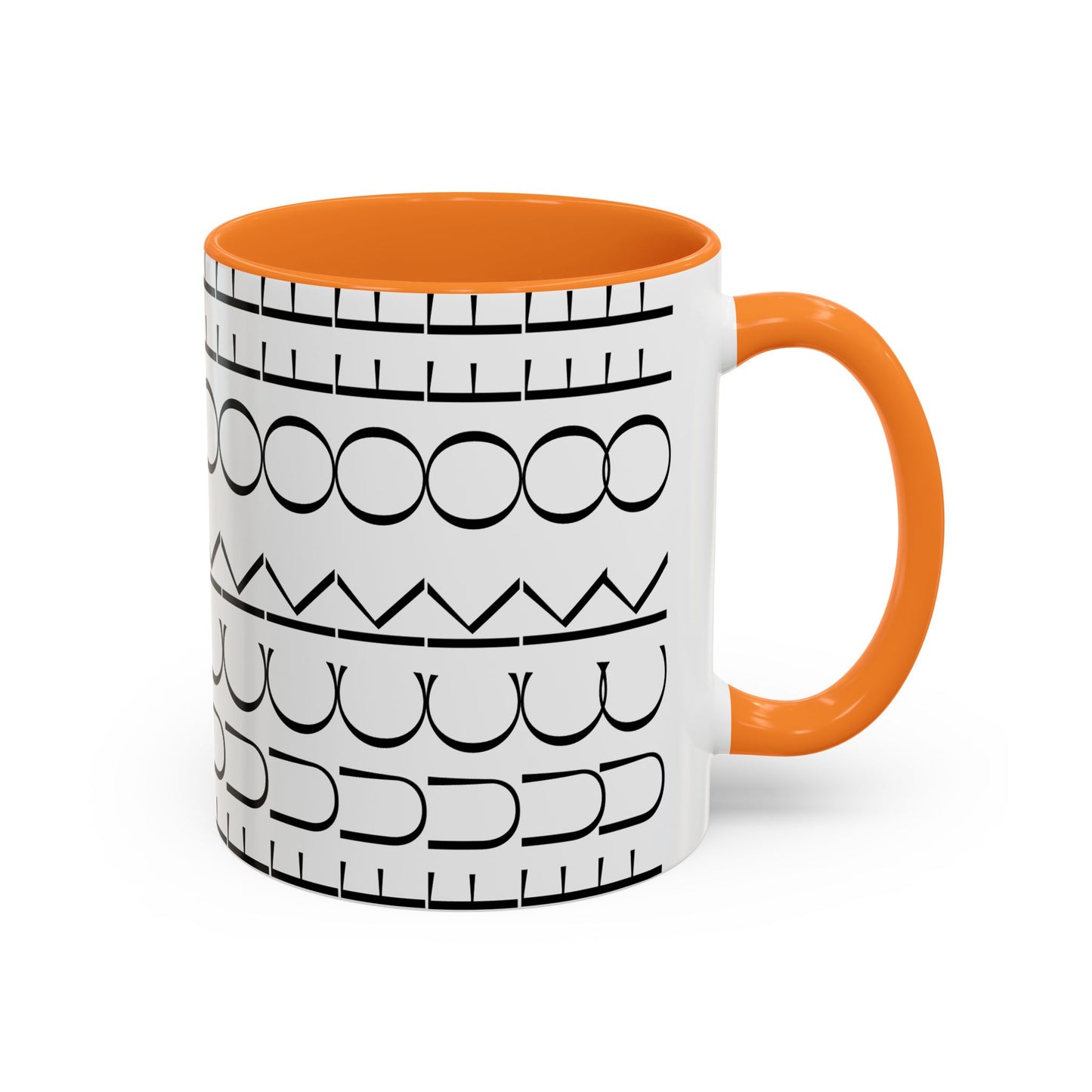 Modern Geometric Colorful Mug with Hidden F--- Off Message, Unique Coffee Cup for Daily Use, Gift for Coworker, Snarky Tea Mug, Funny