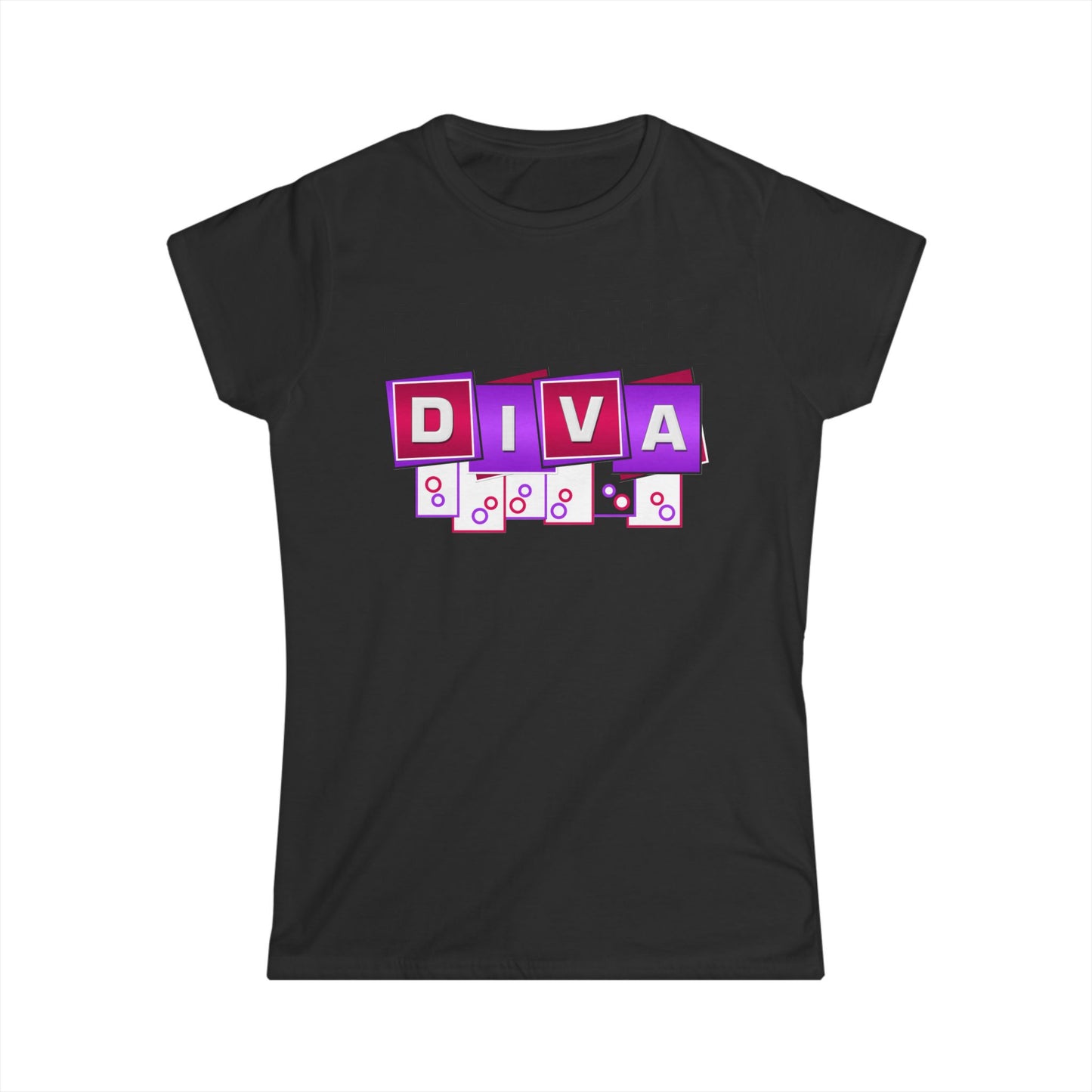 DIVA Women's Softstyle Tee - Perfect for Celebrations, Gifts, Everyday Wear, Birthdays, and Fashion Lovers!