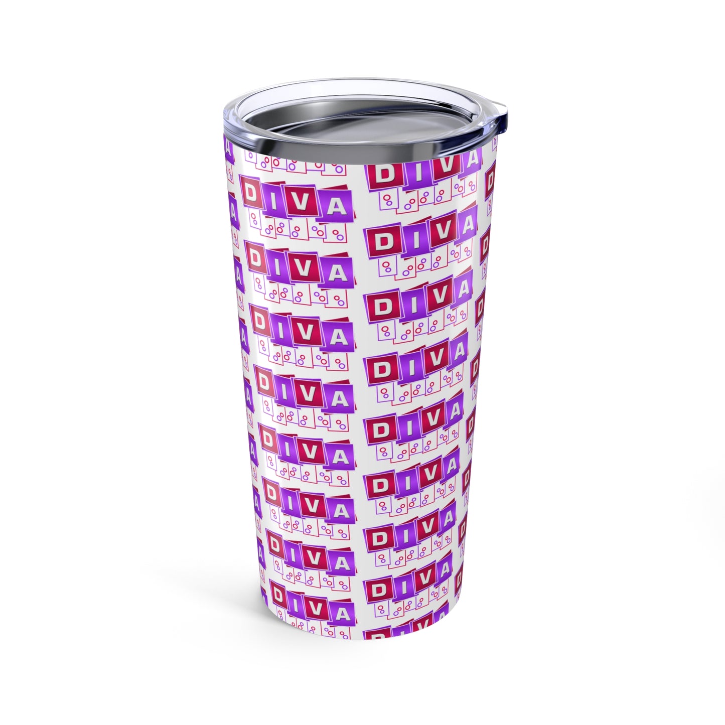 Diva Tumbler 20oz | Stylish Travel Mug, Perfect Gift for Her, Birthday, Bachelorette Party, Everyday Use, Sassy Drinkware