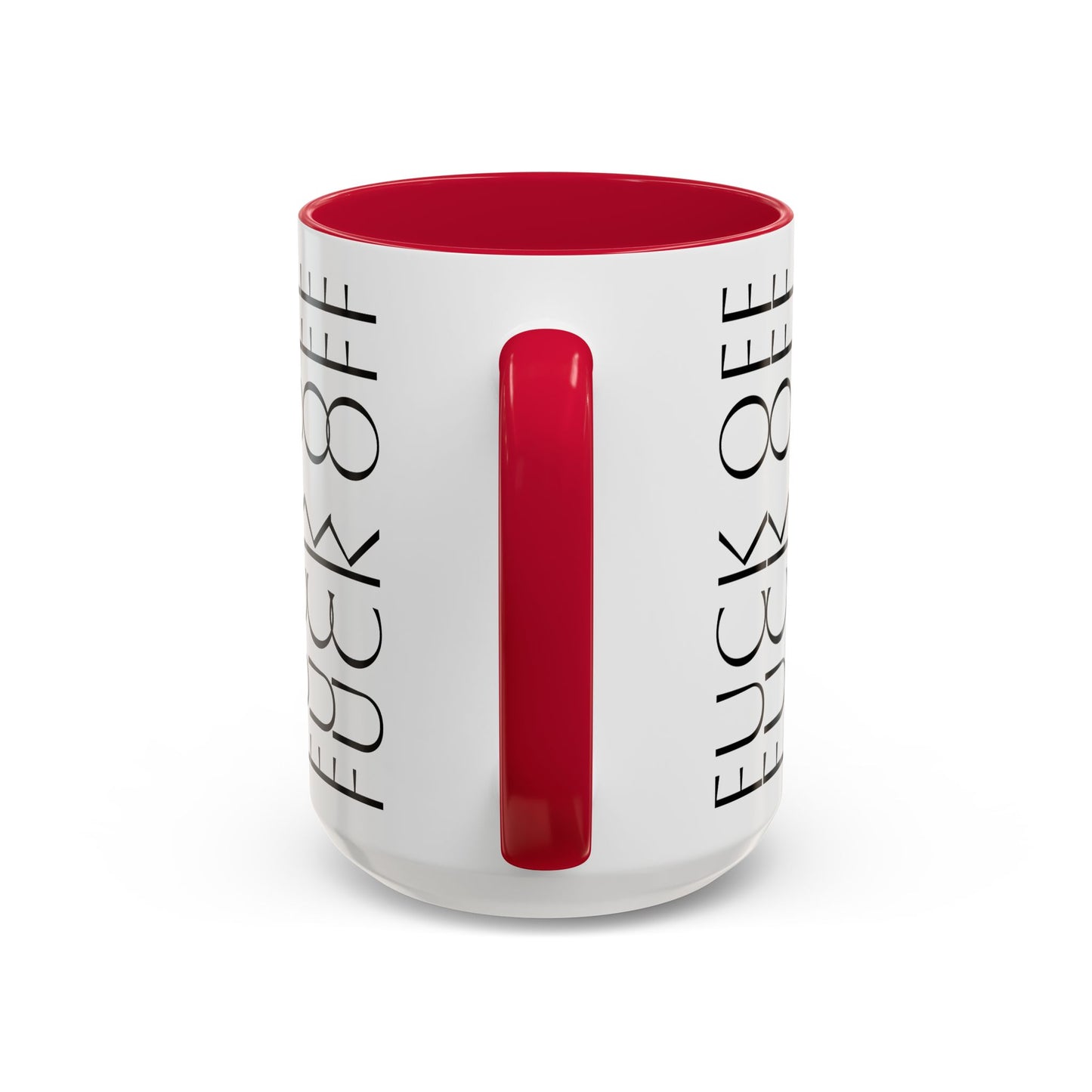 Modern Geometric Colorful Mug with Hidden F--- Off Message, Unique Coffee Cup for Daily Use, Gift for Coworker, Snarky Tea Mug, Funny