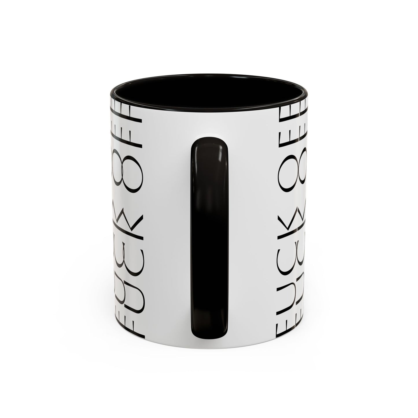 Modern Geometric Colorful Mug with Hidden F--- Off Message, Unique Coffee Cup for Daily Use, Gift for Coworker, Snarky Tea Mug, Funny